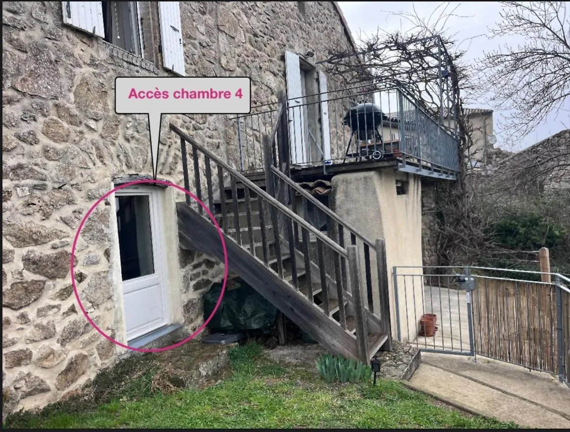 Maison Ardechoise Au Calme Avec Vue Et Piscine Dunières-sur-Eyrieux 度假居